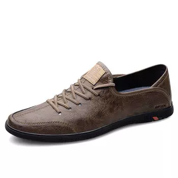 Туфли Men"s Casual Men Low-Top Brown Aipsen