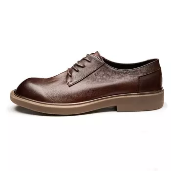 Туфли Men"s Casual Men Low-Top Red Brown Brounvanm