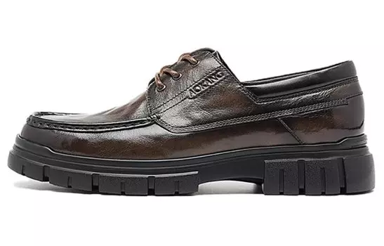 Туфли Men"s Casual Men Low-Top Brown Aokang