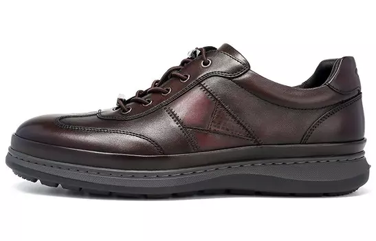 Туфли Men"s Casual Men Low-Top Dark Brown Satchi