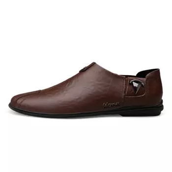 Туфли Men"s Casual Men Low-Top Brown Wen Nai