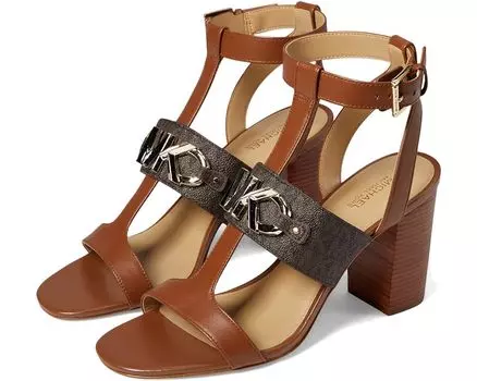 Туфли Michael Kors Izzy T Strap Sandal, цвет Brown Multi