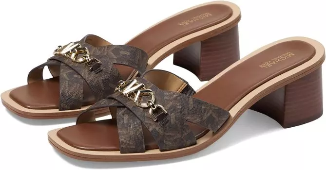 Туфли Michael Kors Tiffanie Mid Sandal, цвет Brown/Luggage