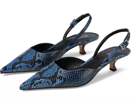 Туфли MICHAEL Michael Kors Luna Kitten Sling Pumps, цвет Chambray