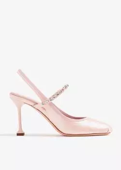 Туфли Miu Miu Satin Slingback, розовый