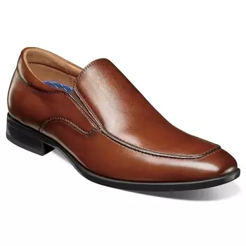 Туфли мокасины с мокроным носом Zaffiro Florsheim, cognac leather