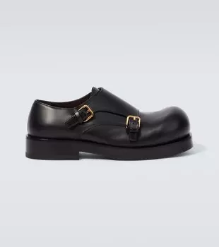 Туфли-монки из кожи Helim Bottega Veneta