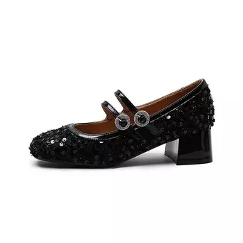 Туфли MUKALUO Mary Jane Shoes Women's, серебряный