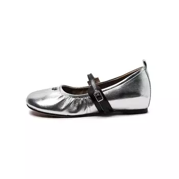 Туфли MUKALUO Mary Jane Shoes Women's, серебряный