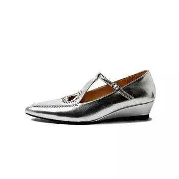 Туфли MUKALUO Women's Casual Shoes Women's, серебряный