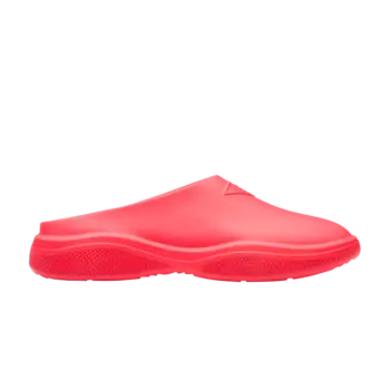 Туфли-мюли из пенорезины Prada, красный