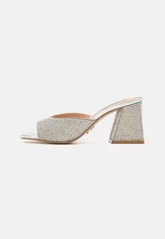 Туфли-мюли на высоком каблуке GLOWING Steve Madden, цвет silver-coloured