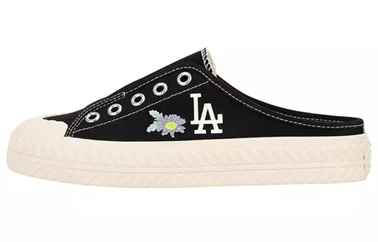 Туфли-мюли Playball Canvas женские низкие черные Mlb