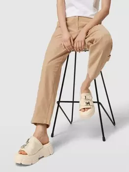 Туфли-мюли с детализацией лейбла "ACTIVATOR" Steve Madden, молочный