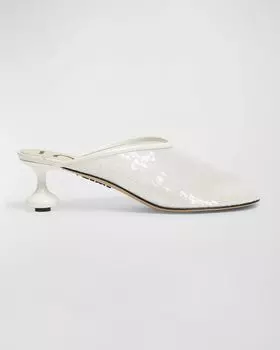 Туфли-мюли с игрушечными пайетками Loewe, цвет Transparentwhite