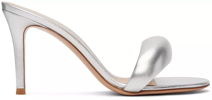 Туфли-мюли Silver Bijoux 85 Gianvito Rossi