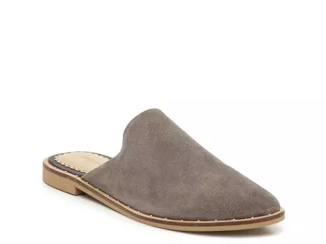 Туфли-мюли замшевые Rag & Co Lia, серый