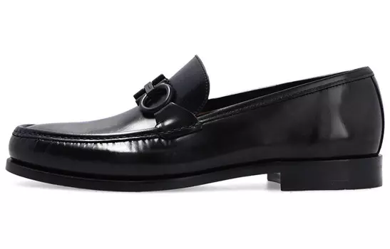 Туфли мужские Ferragamo на каблуке, черный