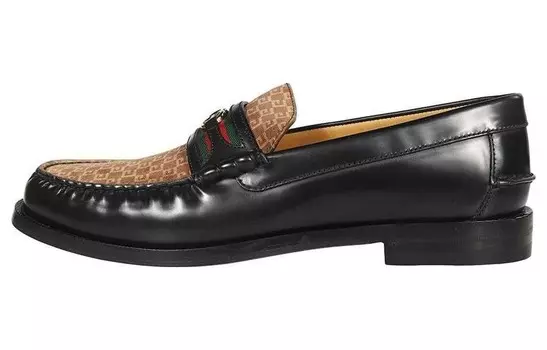 Туфли мужские Gucci, черный / коричневый