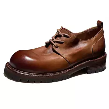 Туфли мужские Men"s Casual Men Low-Top Fabrication, темно-коричневый