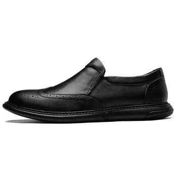 Туфли мужские Men"s Casual Men Low-Top Aipsen, цвет Black Smooth Finish