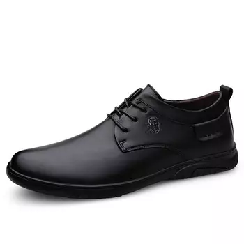 Туфли мужские Men"s Casual Men Low-Top Laorentou, цвет Red Brown