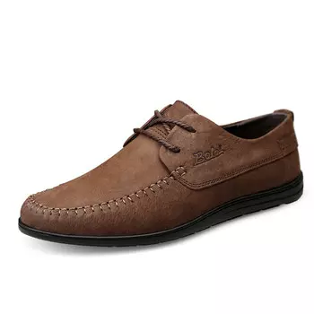 Туфли мужские Men"s Casual Men Low-Top Bole, коричневый