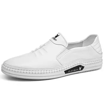 Туфли мужские Men"s Casual Men Low-Top Playboy, белый
