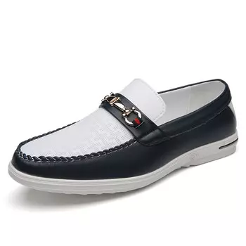 Туфли мужские Men"s Casual Men Low-Top Liangguan, синий/белый