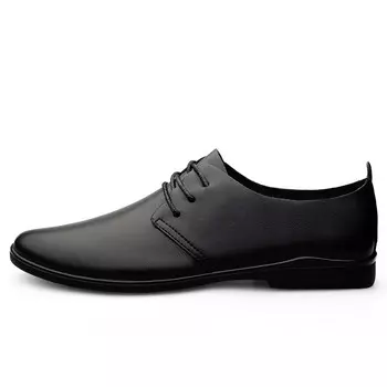 Туфли мужские Men"s Casual Men Low-Top Bole, цвет Black Fleece-Lined