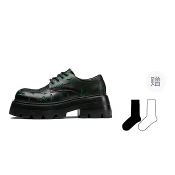 Туфли мужские Men"s Casual Men Low-Top Orp, черный/зеленый