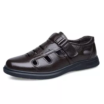 Туфли мужские Men"s Casual Men Low-Top Captain Illy, коричневый