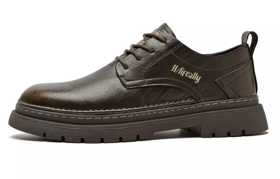 Туфли мужские Men"s Casual Men Low-Top Hla, коричневый