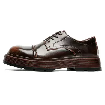 Туфли мужские Men"s Casual Men Low-Top Weishibangwei, коричневый