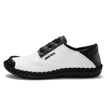 Туфли мужские Men"s Casual Men Low-Top Ximo Bull, черный/белый