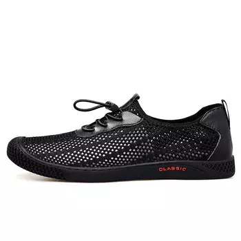 Туфли мужские Men"s Casual Men Low-Top Dilikan, цвет Black Dense Mesh