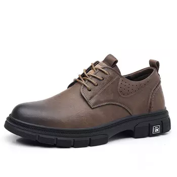 Туфли мужские Men"s Casual Men Mid-Top Captain Illy, коричневый