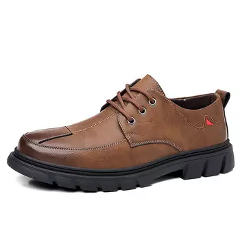 Туфли мужские Men"s Casual Men Mid-Top Captain Illy, коричневый