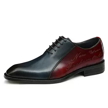 Туфли мужские низкие Aston M.Jazz, коричневый/красный