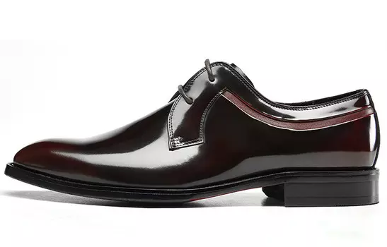 Туфли мужские низкие бордовый Kangnai