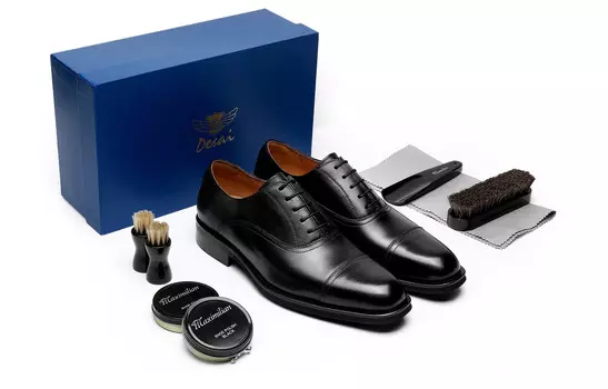 Туфли мужские низкие черные Desai