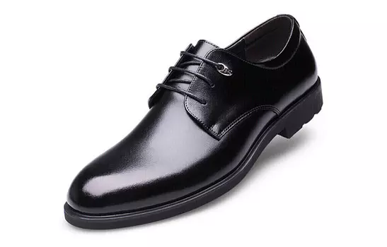 Туфли мужские низкие черные Huanai