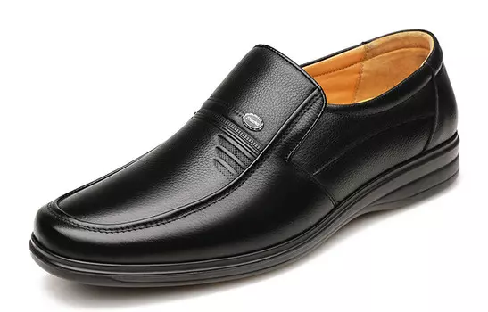 Туфли мужские низкие черные Huanai