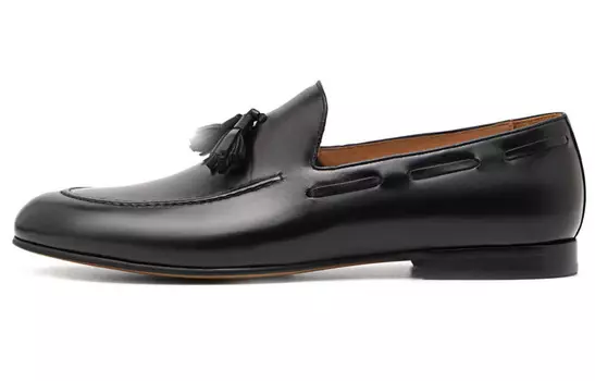 Туфли мужские низкие черные Pedro