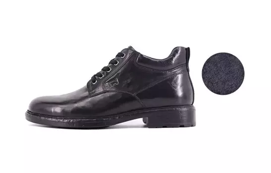 Туфли мужские низкие черные Tranoi