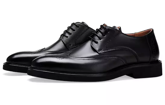 Туфли мужские низкие черный Bosssunwen