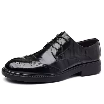 Туфли мужские низкие черный Luomaike