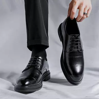 Туфли мужские низкие черный Luomaike