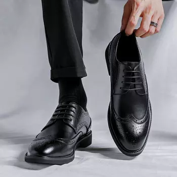 Туфли мужские низкие черный Romon