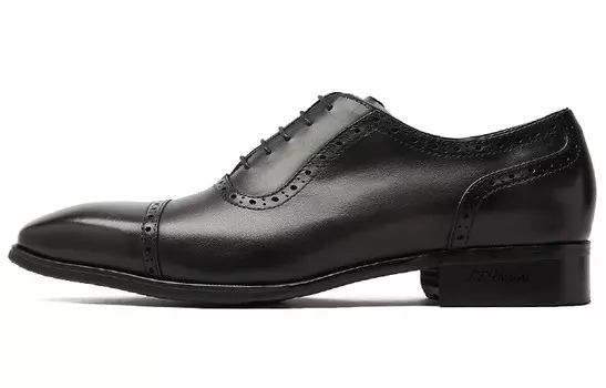 Туфли мужские низкие черный серый S.T.Dupont